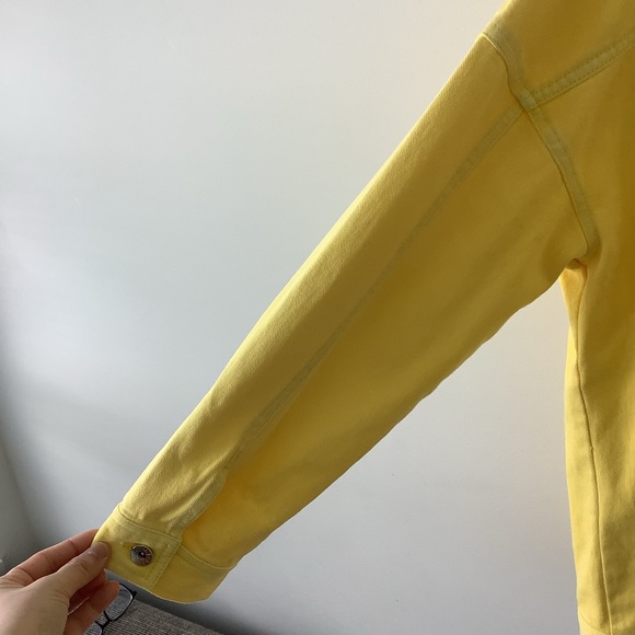 Vero Moda yellow oversized denim jacket size L - Picture 10 of 12